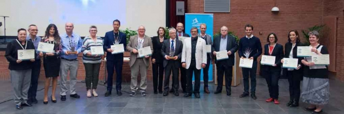 Fotos de los ganadores 2018 de la ceremonia de entrega de premios de la fundación design for all en Luxemburgo